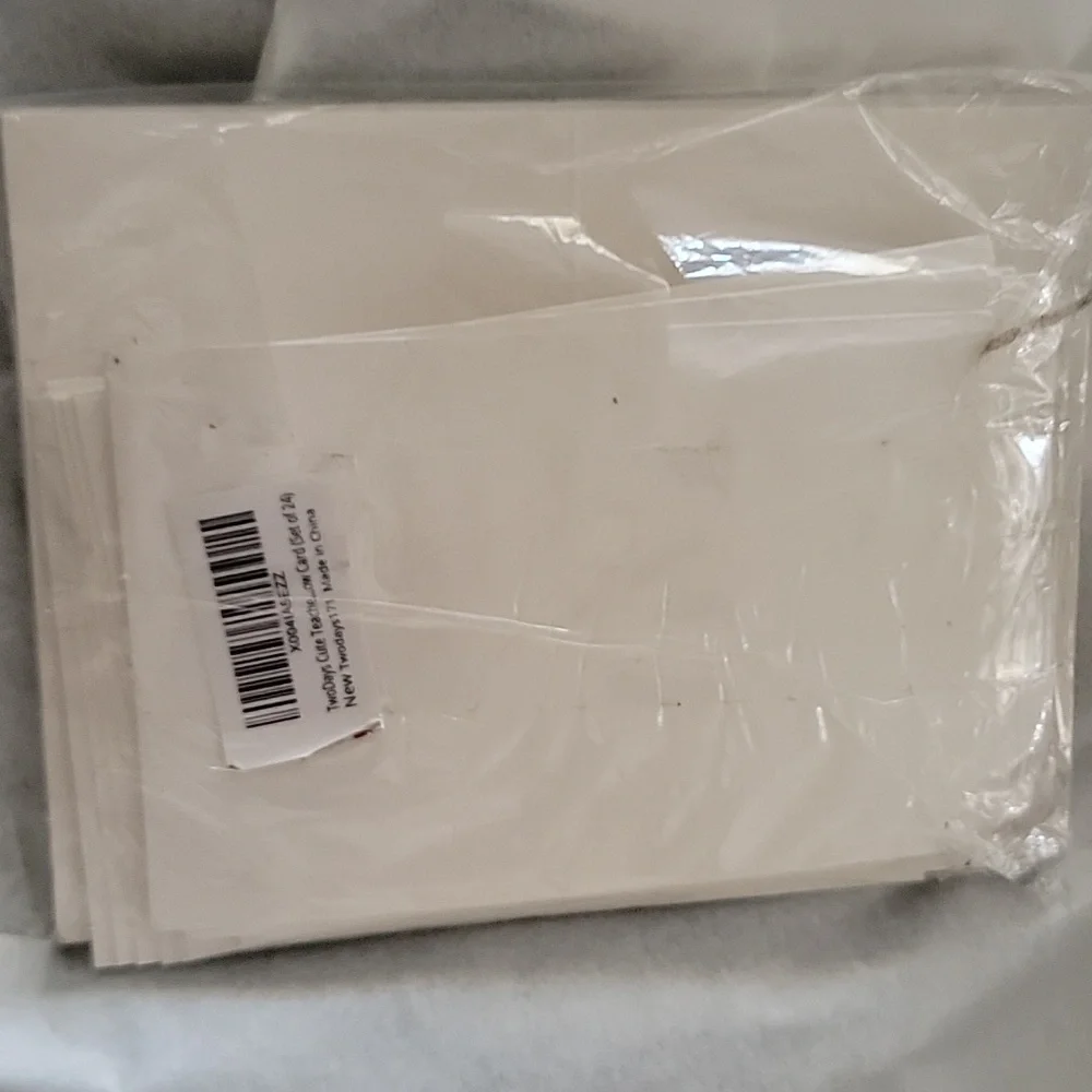 🍎 24 Pack Thank You Cards Stickers Blank Envelopes Appreciation Rainbow Heart